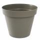 EDA Pot de fleur rond Toscane - Ø 60 x H 47 cm - 76 L - Taupe