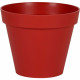 EDA Pot de fleur rond Toscane - Ø 48 x H 40 cm - 43 L - Rouge rubis