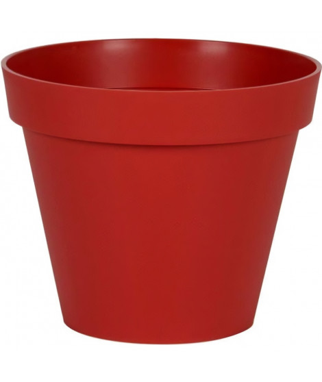 EDA Pot de fleur rond Toscane - Ø 48 x H 40 cm - 43 L - Rouge rubis