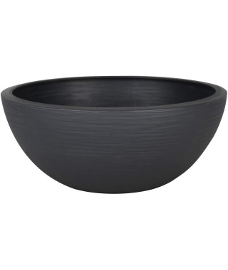 EDA PLASTIQUE - Pot vasque Graphit'Up Ø 30 - 5,5L - Gris anthracite