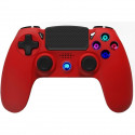 Manette Sans Fil Rouge avec Prise Jack pour casque et boutons lumineux pour PS4