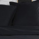 TODAY Parure de lit Coton Sacha - 2 personnes - 220 x 240 cm - Uni Noir