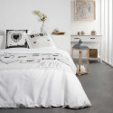 TODAY Eden - Parure de lit - Coton - 2 personnes - 200 x 200 cm - Imprimé Blanc