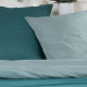TODAY Parure de lit Coton 2 personnes - 200x200 cm - Bicolore Bleu Andréa