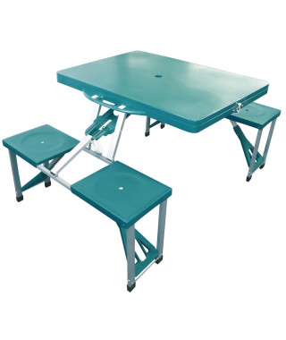 Table de camping pliante 4 personnes SURPASS vert