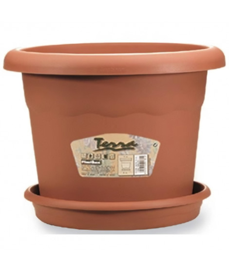 PLASTIKEN Pot a fleurs - Ø 60 cm rond - Terracotta