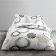 TODAY Parure de lit Coton 2 personnes - 240x260 cm - Imprimé Blanc Axel