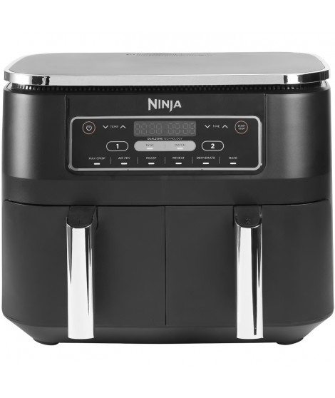 NINJA FOODI AF300EU - Friteuse sans huile Dual Zone - Fonctions Sync, Match - 6 modes de cuisson - 7,6L - 2400W