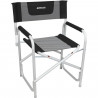 Fauteuil Director Caravaning - Aluminium - Noir chiné