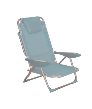 FAUTEUIL CLIC CLAC DES PLAGES BLEU DENIM