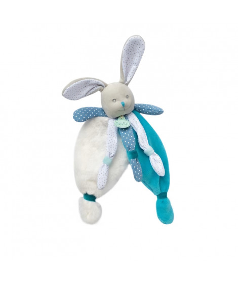 BABYNAT Doudou lapin bleu poupi