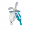 BABYNAT Doudou lapin bleu poupi