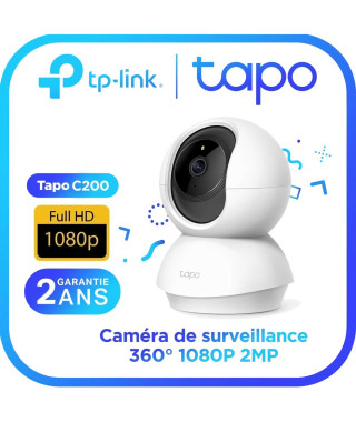 TP-LINK Caméra de surveillance WiFi Tapo C200 - FHD 1080P - Vision Nocturne