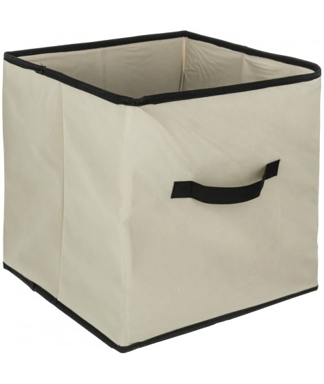 Tiroir de rangement - 31 x 31 cm - Beige lin