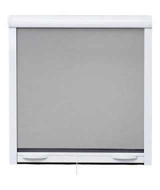 Moustiquaire de fenetre L125 x H145 cm en aluminium laqué blanc - Recoupable en largeur et hauteur.
