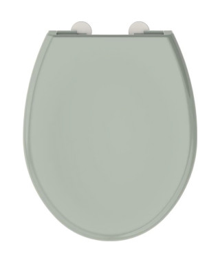 ALLIBERT Abattant de toilette a fermeture silencieuse Boreo - Vert de gris brillant