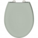 ALLIBERT Abattant de toilette a fermeture silencieuse Boreo - Vert de gris brillant