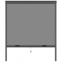 Moustiquaire de fenetre L220 x H160 cm en aluminium gris anthracite -  Recoupable en largeur et hauteur