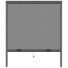 Moustiquaire de fenetre L220 x H160 cm en aluminium gris anthracite -  Recoupable en largeur et hauteur