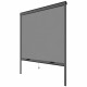 Moustiquaire de fenetre L220 x H160 cm en aluminium gris anthracite -  Recoupable en largeur et hauteur