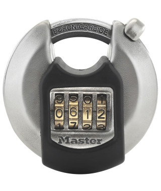 MASTER LOCK Cadenas disque extérieur a combinaison - Haute sécurité - Anse protégée