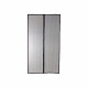 Moustiquaire porte rideau magnétique - H230 cm x L100 cm - Polyester noir