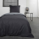 TODAY Noa Parure de lit - Coton - 1 personne - 140 x 200 cm - Bicolore Gris