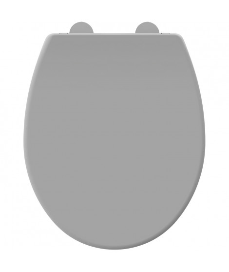 ALLIBERT Abattant de toilette a fermeture silencieuse Dolceo - Gris mat