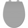 ALLIBERT Abattant de toilette a fermeture silencieuse Dolceo - Gris mat