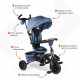 MONDO Tricycle évolutif convertible et pliable avec siege rotatif - On & Go Moovi Explore - Bleu - 12 mois et plus