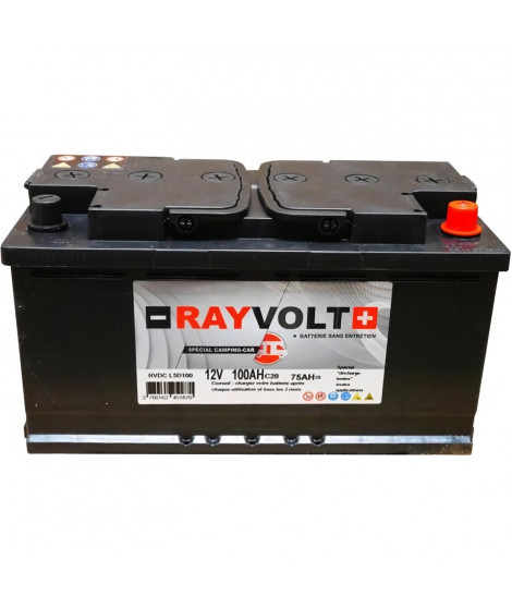 Batterie a décharge lente RAYVOLT 12V 100AH