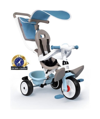 Tricycle Baby Balade Plus Bleu - SMOBY