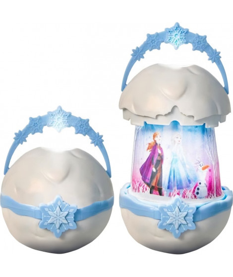 DISNEY FROZEN Veilleuse et lampe torche 2-en-1 GoGlow Pop La Reine des Neiges - 2 niveaux de luminosité - Bleu