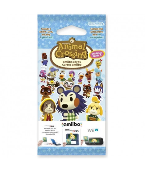 Animal Crossing - Cartes Amiibo - Série 3  (paquet de 3 cartes dont 1 spéciale)