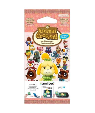 Animal Crossing - Carte Amiibo - Série 4 (paquet de 3 cartes dont 1 spéciale)