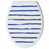 GELCO DESIGN Abattant WC - Charnieres plastique - Polypropylene - Motif marin - Bleu majorelle