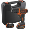 BLACK & DECKER Visseuse sans fil avec 2 batteries et un coffret 10,8 V