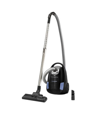 ROWENTA Aspirateur avec sac, Compact, Léger, Maniable, Idéal pour les petites surfaces d'habitation, City Space, Noir/bleu YY…