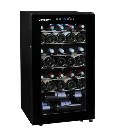 CLIMADIFF CLS34 - Cave a vin de service simple zone - 34 bouteilles - Pose libre - Classe G - L 48cm x H 83,8cm