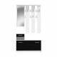 FINLANDEK Vestiaire d'entrée PEILI contemporain blanc et noir mat - L 97,5 cm