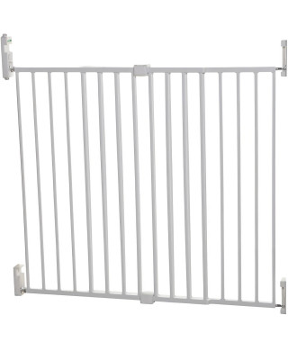 DREAMBABY Barriere de sécurité Extra large BROADWAY Gro Gate - A visser -  L 76/134,5 x H 76 cm - Blanche