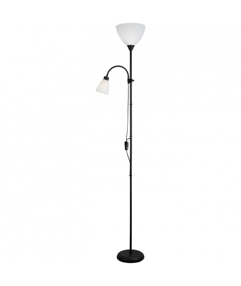 Lampadaire liseuse Betty 2 abat jours ABS Piétement métal L 20 x l 20 x H 176 cm INTERNATIONAL DESIGN