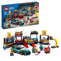 LEGO City 60389 Le Garage de Customisation, Jouet de Voitures, Atelier et Minifigurines