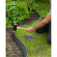 NATURE Sachet de 10 ancres pour bordure de jardin en polypropylene - H 26,7 x 1,9 x 1,8 cm - Gris