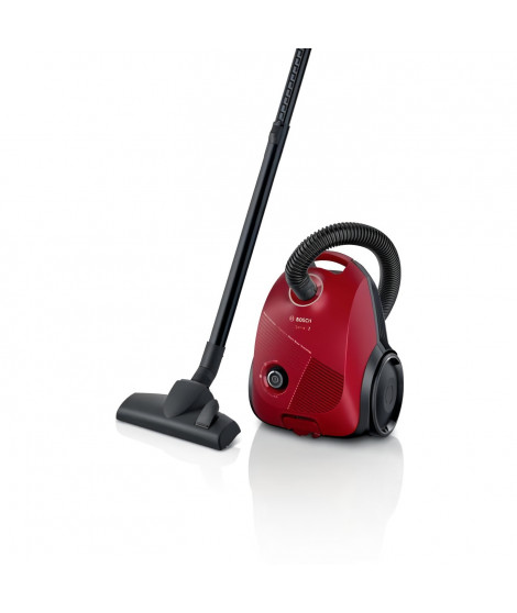 BOSCH GL20S - Aspirateur traîneau avec sac 3,5L - 600 W - 80 dB - 8m - Variateur de puissance - Rouge