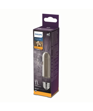 Philips ampoule LED Equivalent 11W E27 smoky Blanc chaud non dimmable, Verre