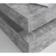 Table basse carrée pivotante - Panneau de particules - Décor béton gris clair - Classique - L 78 x P 78 x H 35,4 cm - COFFEE