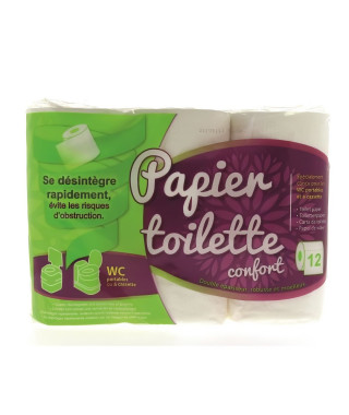 Papier toilette WC chimique 12 rouleaux