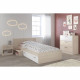 MARCO Chambre Enfant Complete style contemporain décor acacia clair et blanc - l 90 x L 190 cm