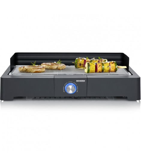 SEVERIN - PG8560 - Barbecue de table électrique - 2 200 W - grille inox de haute qualité - bac a eau - Noir